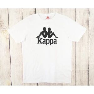 KAPPA mens small t-shirt white casual pullover